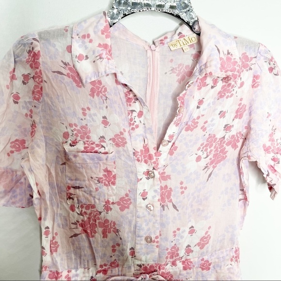 byTiMo Pink Floral Romper Size XS - Picture 7 of 11